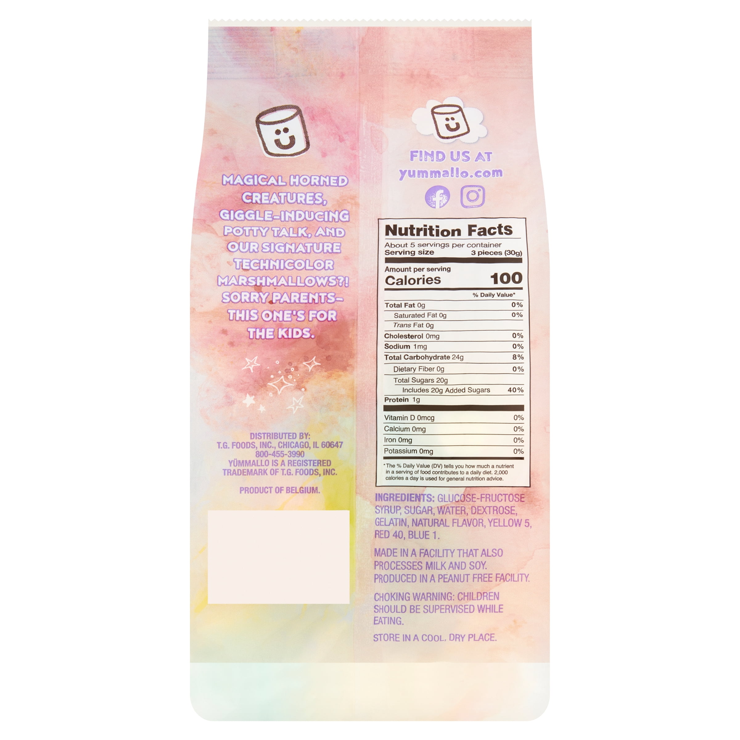 Yummallo Unicorn Poop Marshmallow, 5.5 oz (156 g)