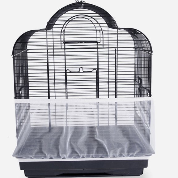 RENACLIPY Breathable White Mesh Cover for Bird Cage Dustproof Protective Screen