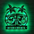 thumbnail image 3 of Handmadetneonsign Scuba Diving Mask Metal Wall Art Light, Scuba Diver Metal Sign Wall Decor, Sport Metal Decor, 3 of 5