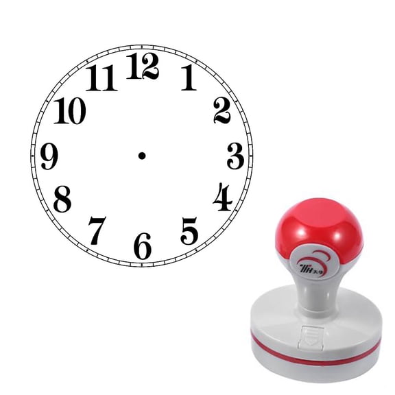 Vintage Clock Dial Self-Inking Photosensitive Planner Scrapbooking Stamps