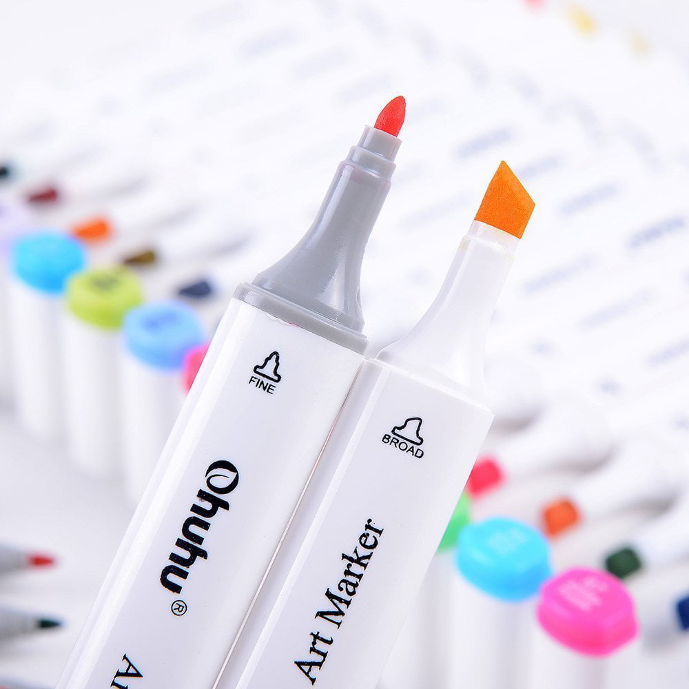 Buy Ohuhu 60 Colours Dual Tips Permanent Marker Pens Art Markers