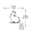 thumbnail image 1 of Hardware Easter Bunny Cookie Cutter Set | Stainless Steel Cookie Cutters | Baking Tools | Holiday Baking Essentials, 1 of 2