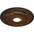 thumbnail image 3 of Ekena Millwork 15 3/4"OD x 3 1/4"ID x 1"P Galway Ceiling Medallion (Fits Canopies up to 3 1/4"), Hand-Painted Rust, 3 of 6