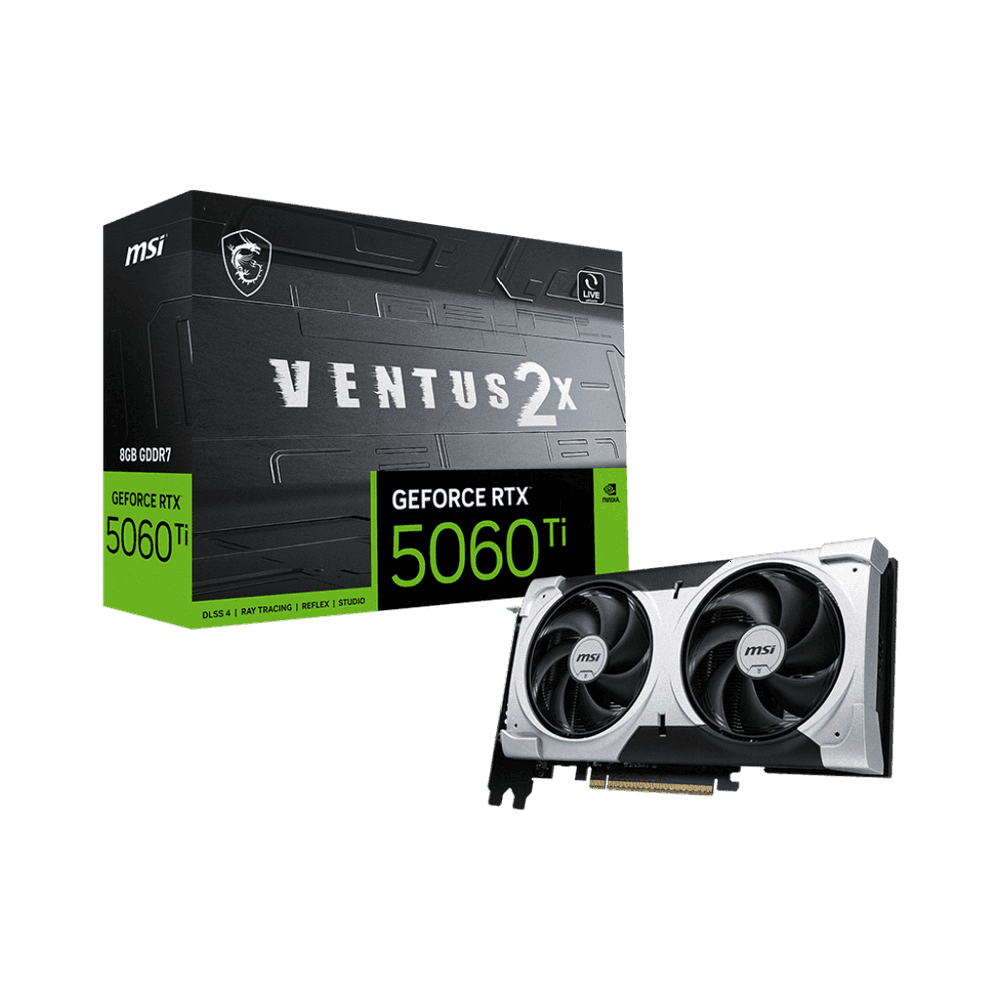 GeForce RTX 5060 Ti 8G VENTUS 2X PLUS GDDR7 8G PCI-E 5 28Gbps 128