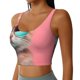 thumbnail image 2 of Fotbe Cool Cat Pink Sunglasses Sujetador Deportivo Largo sin Aros para Mujer con Almohadillas y Soporte Medio, Transpirable y Absorbente, Camiseta Tipo Chaleco o Tank Top-XX-Large, 2 of 8