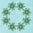 thumbnail image 1 of Ahgly Company Machine Washable Indoor Square Transitional Seafoam Green Area Rugs, 6' Square, 1 of 7