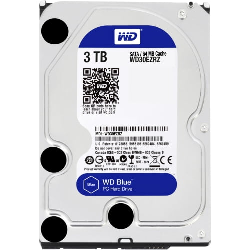 WD Blue 3TB Desktop Hard Disk Drive - 5400 RPM SATA 6 Gb/s 64MB Cache 3.5 Inch - WD30EZRZ WD Blue 3TB Desktop Hard Disk Drive - 5400 RPM SATA 6 Gb/s 64MB Cache 3.5 Inch - WD30EZRZ