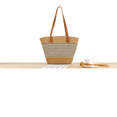 thumbnail image 2 of Bolso Bandolera De Mujer Grande De Paja De Playa Xtellar beige, 2 of 4