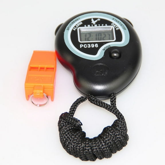 SHINYPASING 1 Set Professional Timer Stopwatch With Whistle For Sports And Referees 3 14X2 36X0 86In