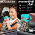 thumbnail image 5 of 30oz Handheld Travel Tumbler with Handle – Double Wall Stainless Steel Insulated Cup, Flip Straw Lid, Leak-Proof & BPA-Free for Hot and Cold Drinks – Durable Coffee & Juice Mug Pink, 5 of 7