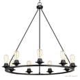 thumbnail image 4 of Urban Ambiance Luxury Farmhouse Chandelier, Size: 34-1/2"H x 36"W, with Transitional Style Elements, Charcoal Finish, UHP2245, 4 of 4