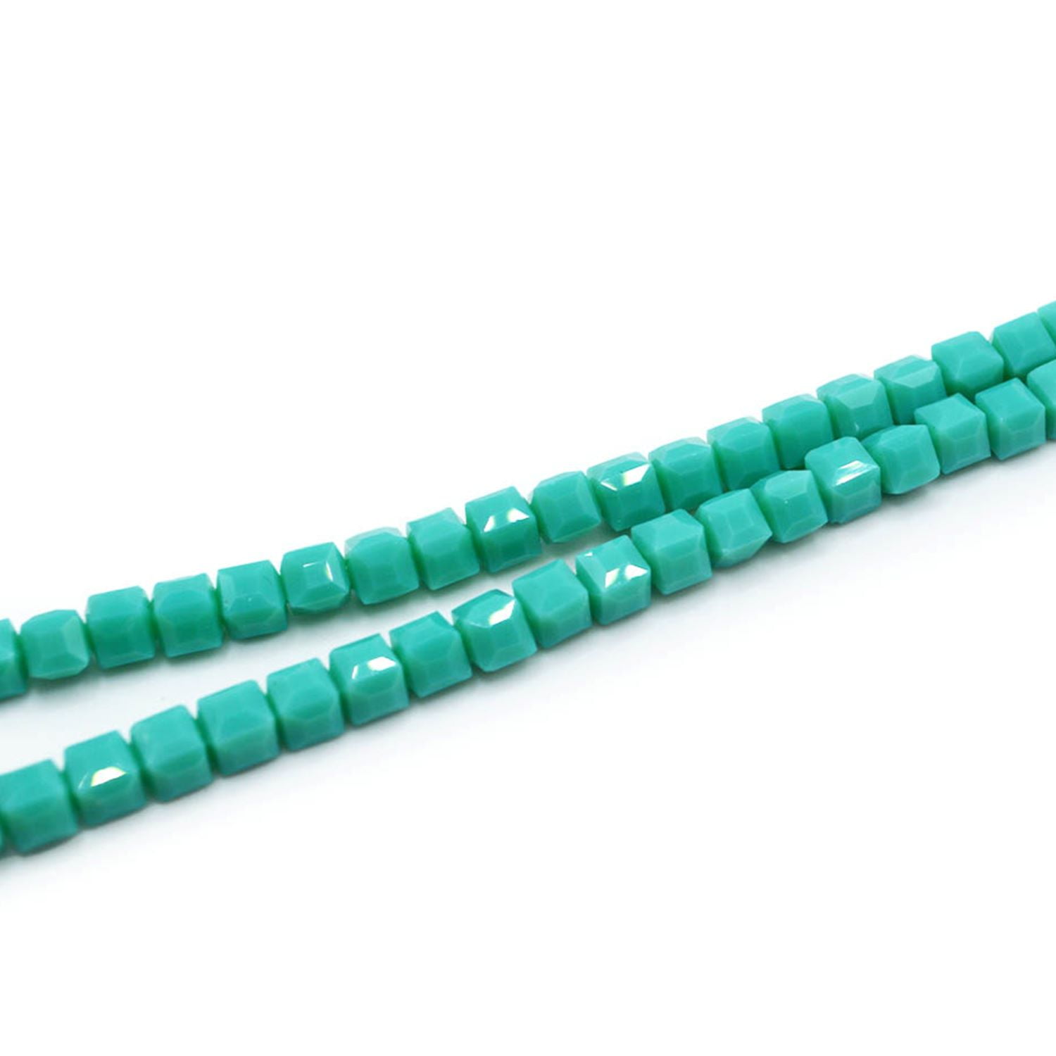 (2 pack) Jesse James Glass Strand Cubes Bead – Aqua, 1 Piece, Multi-Purpose for Teens and Adults