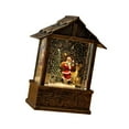 thumbnail image 5 of Sharprepublic Christmas Snow Globe Lantern Swirling Glitter Music Box Christmas Decoration Santa and Reindeer, 5 of 8