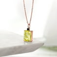 thumbnail image 4 of Gem Stone King 6.95 Ct Octagon Lemon Quartz Black Onyx 18K Rose Gold Plated Silver Pendant, 4 of 4