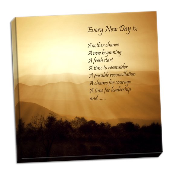 Gango Home Decor Contemporary Every New Day by Alan Hausenflock (Ready to Hang); One 24x24in Hand-Stretched Canvas