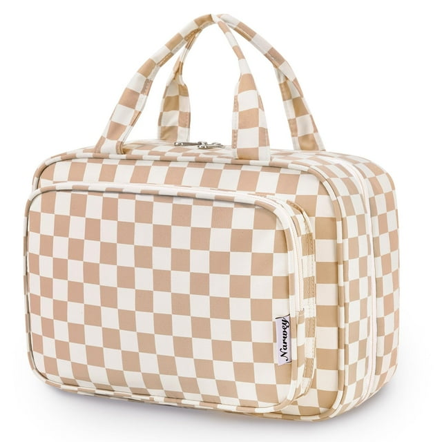 Neceser de viaje Narwey, organizador de maquillaje colgante grande