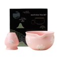 thumbnail image 4 of 2 cuencos y soportes para batidor de matcha hechos a mano de porcelana con pico. D, 4 of 9