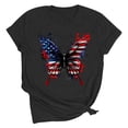 thumbnail image 3 of Goodtrade8 Summer Shirts for Women USA Years Anniversary Crew Neck Pullover Casual Independence Day Graphic Red White and Blue 4th of July Fashion Womens Shirts Short Sleeve, 3 of 8
