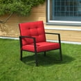 thumbnail image 6 of Topcobe Outdoor Rocking Chair, Patio Rocker Chair, Weather Resistant,for Lawn, Porch, Backyard, Indoor and Garden, Red, 6 of 19