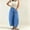 Blue, variant on Women's Boho Polka Dots Wide Leg Barrel Jeans with Pockets, L