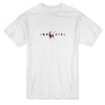 thumbnail image 1 of Immortal Quote Graphic Skull Design Men's White T-shirt, 1 of 1