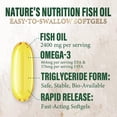 thumbnail image 4 of Omega 3 Fish Oil 2400mg - Triple Strength Daily Omega-3 Supplement with EPA & DHA - Natural Heart, Brain & Immune Support - Wild Caught Omega3 Fatty Acids - Gluten Free & Bottled in USA, 120 Softgels, 4 of 10