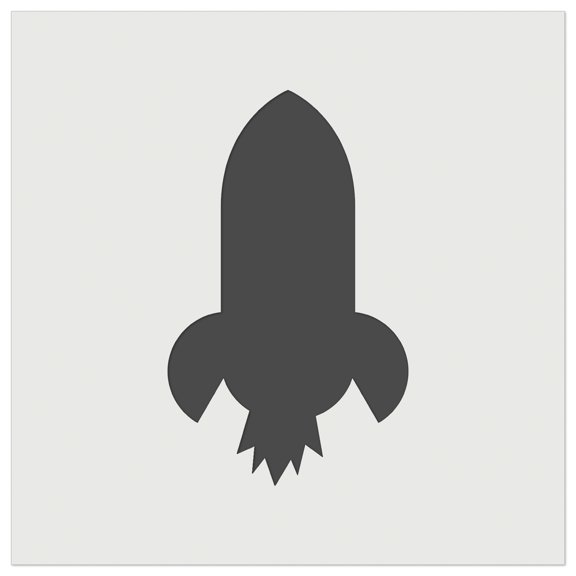 Rocket Ship Doodle DIY Cookie Wall Craft Stencil - 3.5 Inch