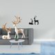 thumbnail image 2 of Escultura De Reno Coleccionable Europea, Figura De Resina Negra, Ideal Como Regalo Para Amantes De Los Ciervos, Decoración De Mesa Para Sala De Estar, Estudio Y Balcón., 2 of 8