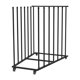 thumbnail image 1 of Estante de almacenamiento de cartón con ruedas giratorias de 360 degree, organizador de paneles de lona, ​​estante de hierro multiusos para interiores,, 1 of 8