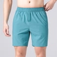 thumbnail image 2 of ibiyuan Baggy Sweat Shorts Mens Gym Shorts Chinos Short Mens Board Shorts Stretch Elastic Waist Drawstring Mens Shorts Athletic Baggy Wide Leg Mens Basketball Shorts Summer Beach Lounge Shorts, 2 of 3