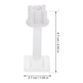 thumbnail image 4 of 4Pcs Plastic Toilet Seat Hinge Bolt Screw with Nuts Set 27x27mm(Random Screw Style), 4 of 9