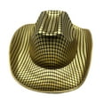 thumbnail image 7 of Cowboy Hats for Women Gold Hat Leather Cowboy Hat Womens Hats Fashion One Size, 7 of 7