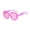 Hot Pink, variant on Sun Glasses Fashion Accessories Plastic Trendy Rectangle Womens Mens Shades Sun Glasses Hot Pink One Size