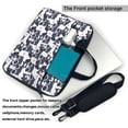 thumbnail image 2 of Lsque Cartoon Raccoon Pattern Laptop Bag – Portable & Slim Single-Shoulder Computer Case with Adjustable Strap, Protective, Lightweight for 13”/14”/15.6” Laptops, 2 of 8
