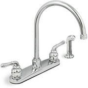 Everflow Lead Free Two-Handle Kitchen Faucet with Spray, Chrome