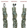 thumbnail image 2 of Royal Designs Fabric Cord and Chain cover with Touch Fastener - ideal for covering chandelier chains, wires and cables, Easy to Use, Gold Green, Set of 2, 2 of 5