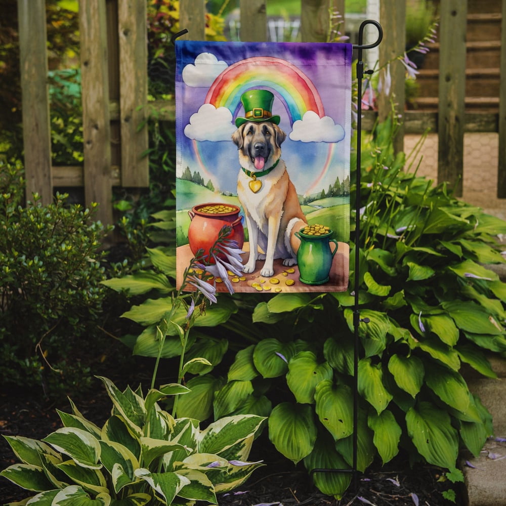 Anatolian Shepherd St Patrick's Day Garden Flag 11.25 in x 15.5 in
