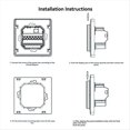 thumbnail image 4 of Termostato Programable con Control Remoto por Voz y Wifi Tuya, con Aplicación de Control Remoto, A, 4 of 5