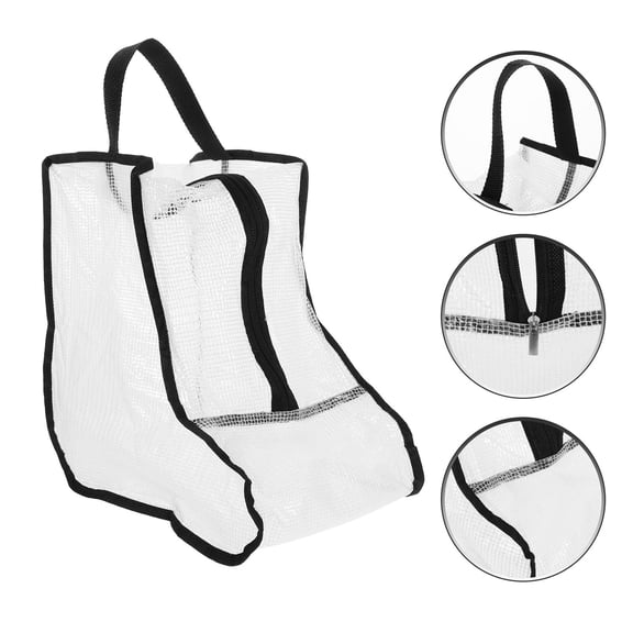 MIPCASE and Moisture 1Set Black PVC Multi Purpose Shoe Bag for Travel and Home Use