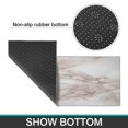 thumbnail image 7 of Kitchen Rugs and Mats Non Skid Washable White and Brown Marble Kitchen Mat and Rug Set,Floor Cushion Waterproof Rug,Rubber Backed Area Rugs for Kitchen Laundry, 7 of 7
