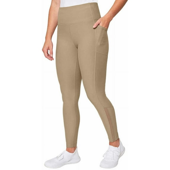Mondetta Womens High Waisted Active Legging (as1, Alpha, x_l, Regular, Regular, Brindle)