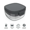thumbnail image 5 of Bentgo All-in-One Glass Salad Container 5-Compartment Dark Gray 61 oz or 7.6Cups. (BGLASSAL-DG), Designed to Help with Packed Lunches and Daily Commutes, 5 of 9