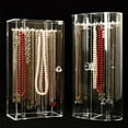 thumbnail image 6 of Necklace Display Stand, Dust-proof Display Box with Clear Acrylic Material, Large Capacity Jewelry Organizer for Women & Girls (Elegant Design), 6 of 8