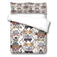 thumbnail image 1 of Juego de edredón con temática de perro, fundas de edredón, fundas de almohada, juegos de cama con estampado de dibujos animados para dormitorio L LYSHDW2109250004, 3 piezas sidaley HA012372-07, 1 of 6
