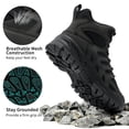 thumbnail image 5 of MeMoride Men's Waterproof Hiking Boots Mid-Top Hiking Shoes for Outdoor Trailing Trekking Camping Walking Shoes, 5 of 6