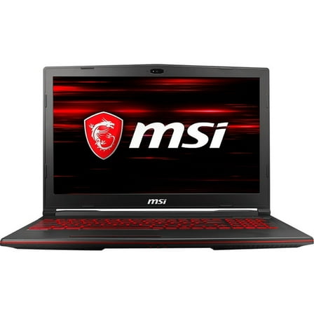 MSI 15.6" Full HD Gaming Laptop, Intel Core i5 i5-8300H, 8GB RAM, NVIDIA GeForce GTX 1050 4 GB, 1TB HD, Windows 10 Home, Black, GL63 8RC-499