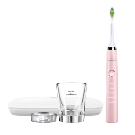 Philips sonicare diamondclean rechargeable electric toothbrush, pink, hx9361/69