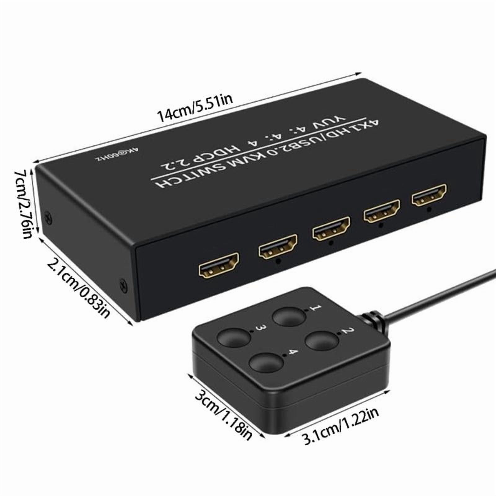 CEORPER Professional 4K60Hz 4 Port HDTV KVM Switches for Business Environment