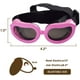thumbnail image 3 of Gafas para perros, gafas de sol anti-UV para perros, gafas para mascotas con correas ajustables para gatos y perros pequeños - Rosa, 3 of 5