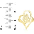 thumbnail image 4 of Floreo 10k Yellow Gold A-Z Cursive Letter and Heart Initial Ring, Medium Heart (0.9"), 4 of 5